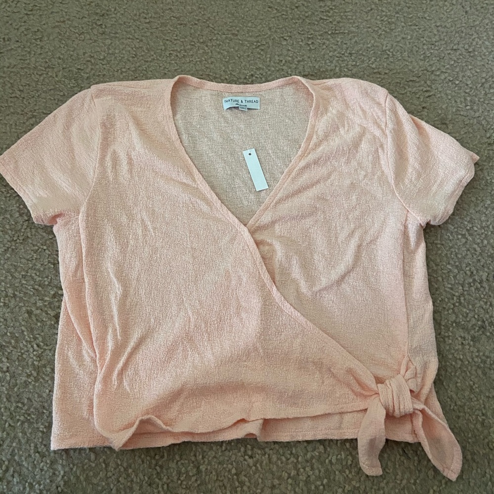 Madewell Texture and Thread Wrap Top
